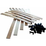 Aob diffusion - 15 lattes bois + embouts - 780x53x8 mm - id�al r�parer sommier / bz / clic clac