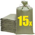 15 pcs sac a gravats chantie, sac jardinage dechets 60x102cm, sac gravat, sac gravats chantier, sacs ...