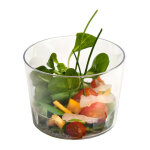15 verrines rondes bodega en plastique transparent - 12 cl - 64 mm x 46 mm - rutilisables et recyclables ...