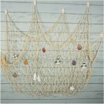 1. 5 x 2m beige filet de peche decoratif, dcoration en rsille avec coquilles, mditerranen style dcoration ...
