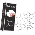 150pcs 10tailles pince de durite de conduite de carburant, pince � ressort, collier de serrage durite ...