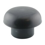 Jardiboutique - 160, chapeau de ventilation, couleur ardoise. noir