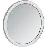Miroir grossissant mural fixation ventouse pistoia, miroir grossissant x5, acier,  14. 5 cm, chrom ...