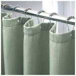 180 x 180 cm, rideau de douche vert sauge rideau de douche gaufr�, rideau de douche en tissu hydrofuge, ...