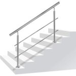 Aufun - 180cm rampe d'escalier argent garde corps pour escalier