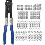 180pcs colliers de serrage � oreille unique avec pince, serre joints � tuyaux en acier inoxydable 304, ...