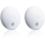 Somfy 1875324 - lot de 2 dtecteurs de fume - sirne 85db - compatible home alarm (advanced, essential), ...