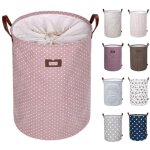 19 - inches grand organiser paniers pour v�tements stockage , cordon paniers � linge, pliable sac � linge, ...