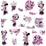 Thedecofactory - disney minnie fashionista - stickers repositionnables minnie fashionista, disney