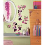 Thedecofactory - disney minnie fashionista - stickers repositionnables minnie fashionista, disney