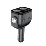 1pc double prise allume cigare, voltm�tre interrupteur chargeur de voiture pour t�l�phone portable tablette ...