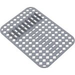 1pc tapis d'�vier, tapis de protection en silicone, 40x29 cm pvc cuisine tapis d'�vier protecteur pour ...