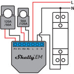 1w 120a wifi amp�rem�tre - shem50 - shelly