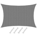 Amanka - 1x2 voile d'ombrage perm�able � l'eau - toile ombrage voile rectangulaire jardin