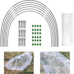 2. 5x6m)arches de tunnel pour plantes, cadres de plantation, cerceaux de jardin avec rev�tement en plastique, ...
