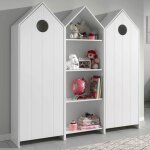 2 armoires casami + biblioth�que casami - blanc