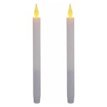 Paris prix - lot de 2 bougies cierges led colorama 28cm blanc