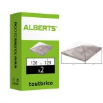 2 capuchons poteaux en bois carr 120x120mm alberts