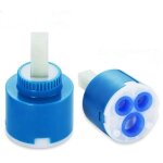 2 cartouches en c�ramique 40mm disque levier de robinet pour salle de bain douche bassin cuisine salle ...