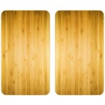 2 couvre - plaques universel bois - 30 x 52 cm