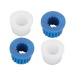 Lot de 2 croisillons en abs chrom� ? raccord de robinetterie avec jeux d'inserts ? fixation robuste pour ...