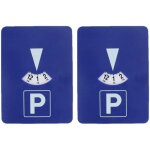 2 disques de stationnement automatique avec horloge / zone bleue -