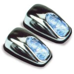 2 gicleurs lave - glace a led rouge na40rd 12v sur allume - cigare