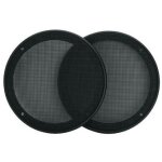 2 grilles 165mm pour haut - parleurs 130mm noires