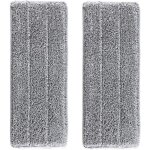 2 housses de recharge microfibre balai - venteo - balai auto clean and dry - remplacement microfibre ...