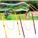 2 paires de bâtonnets à bulles de savon, ensemble de bulles de savon géantes pour enfants, bulles de ... 2 paires de bâtonnets à bulles de savon, ensemble de bulles de savon géantes pour enfants, bulles de ...