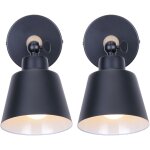 2 pcs applique murale d�coration cr�ative minimaliste moderne salon chambre lampe murale en fer forg� ...