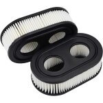 2 pcs filtre � air pour tondeuse � gazon pour 550e - 550ex briggs & stratton 798452 593260
