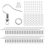 2 pcs kit fabrication de bijoux accessoire de creation argent pour d�butants faisant starter diy colliers ...
