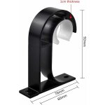 2 pcs support de tringle  rideau supports de fixation au plafond support tringle penderie en alliage ...