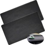 2 pcs tapis anti - glisse voiture, 27 x 15 cm tapis antid�rapant en silicone mat universel support pour ...