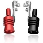 2 pcs turbo whistle, turbo sifflet tuyau d'�chappement bov blow - off simulator valve en aluminium, voiture ...