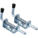 2 pcs verrou de porte, serrure de porte abri de jardin, galvanisé, boulon: Ø10 x 128 mm, poignée en caoutchouc ... 2 pcs verrou de porte, serrure de porte abri de jardin, galvanisé, boulon: Ø10 x 128 mm, poignée en caoutchouc ...