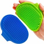 2 pices brosse de toilettage pour chien, shampooing pour animaux de compagnie, brosse de bain, massage ...