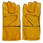 2 pi�ces 14   gants de soudeur de jardinage robustes hommes femmes r�sistant aux �pines travail du cuir ...