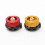 2 pi�ces adaptateur de bouteille de gaz buse de transfert connecteur pour br�leur de po�le r�chaud de ...