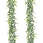 2 pi�ces artificielle eucalyptus guirlande feuilles d'eucalyptus vignes faite � la main guirlande mariage ...