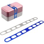 2 pi�ces bande �lastique en silicone pour couvercle, sangle universelle de fixation pour casseroles, ...