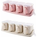 2 pices bote d'assaisonnement  4 compartiments, assaisonnement box, bote  pices, bote  condments, ...