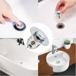 2 pi�ces bonde de lavabo universel pop up, bonde de lavabo pop - up avec filtre anti - clogging, bouchon ...