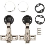 2 pi�ces charni�re en verre 26mm pour porte de meuble, charni�re � trou mini pour armoire