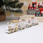 2 pices dcoration de nol en bois mini train couleur vive design cadeau cadeau pour amis enfants jouets ...