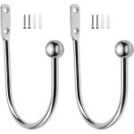 2 pi�ces embrasses � rideaux crochet en m�tal crochet embrasse en forme de u argent