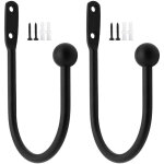 2 pi�ces embrasses � rideaux crochet en m�tal crochet embrasse en forme de u noir