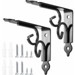 Ersandy - 2 pices querre pour tagere murale, supports tagre murale, triangulaires 90 degrs querre ...