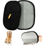 2 pi�ces gant poil chat, double face brosse poils animaux, r�utilisable brosse anti poils animaux pour ...